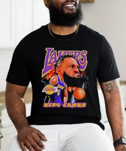 Los Angeles Lakers Lebron James king James big head signature shirt