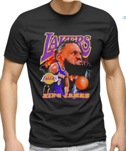 Los Angeles Lakers Lebron James king James big head signature shirt