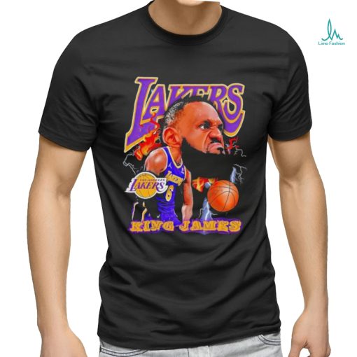 Los Angeles Lakers Lebron James king James big head signature shirt