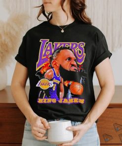 Los Angeles Lakers Lebron James king James big head signature shirt