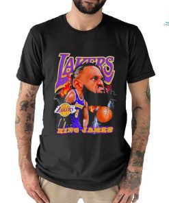 Los Angeles Lakers Lebron James king James big head signature shirt