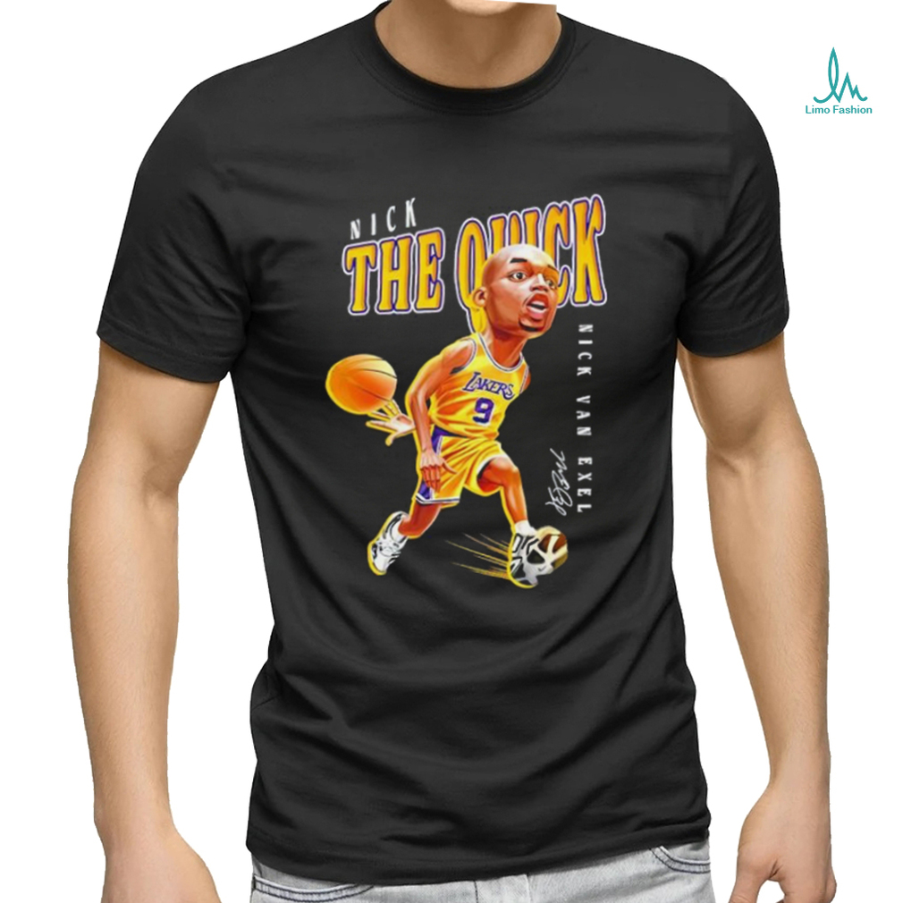 Los Angeles Lakers Nick Van Exel Nick the quick signature shirt Los Angeles Lakers Nick Van Exel Nick the quick signature shirt