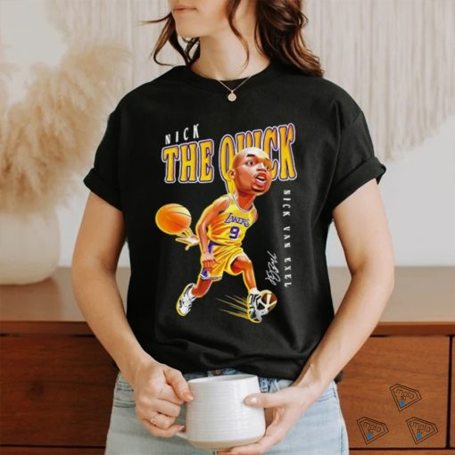 Los Angeles Lakers Nick Van Exel Nick the quick signature shirt