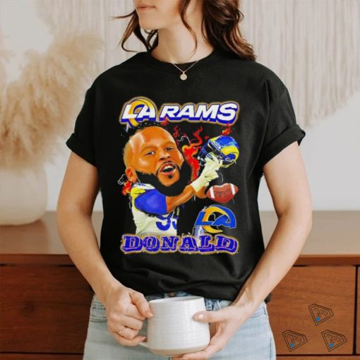 Los Angeles Rams Aaron Donald big head signature shirt