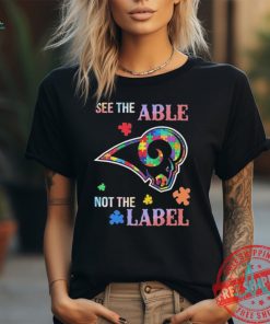 Los Angeles Rams Autism See The Able Not The Label Shirt