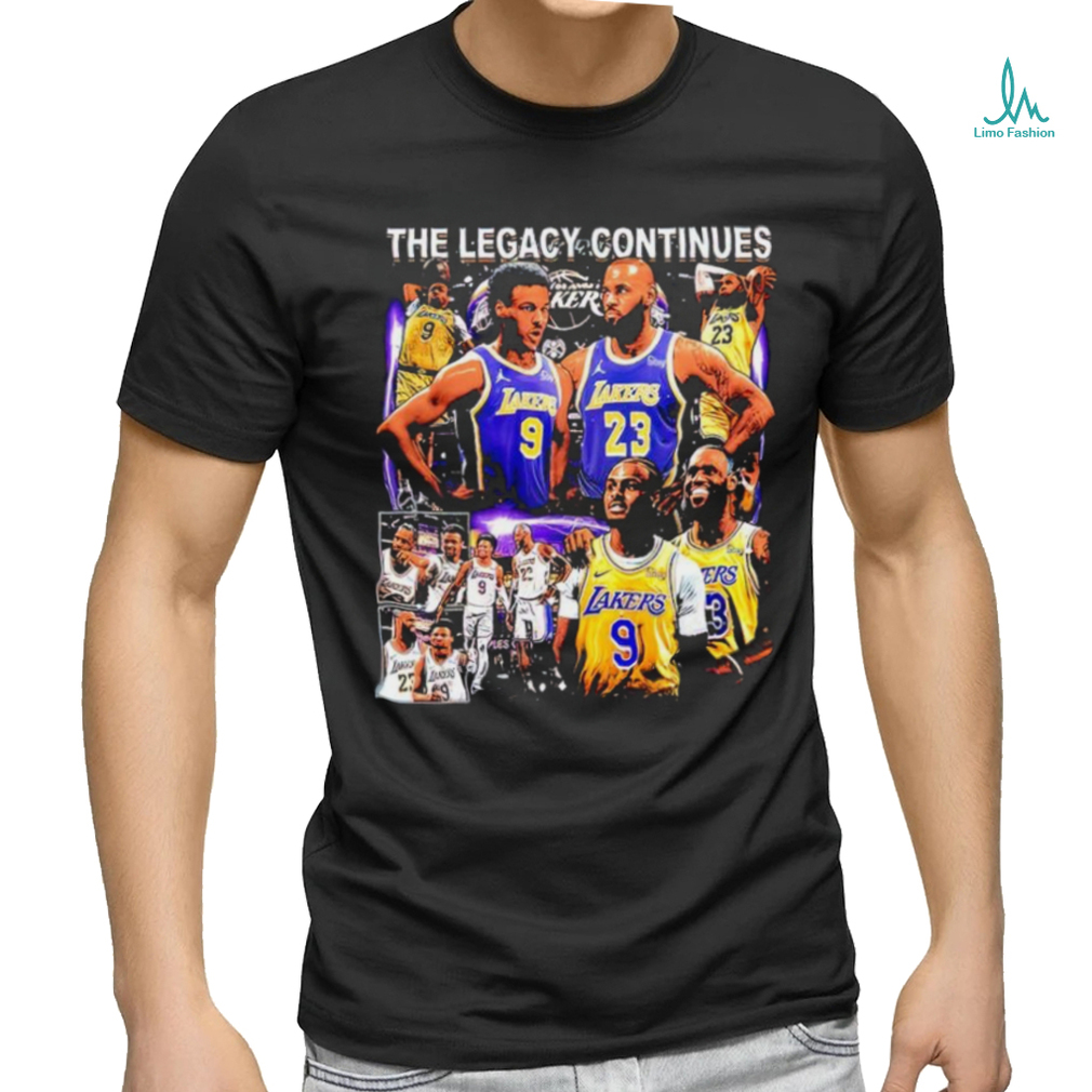 Los Angles Lakers Bronny James Lebron James the legacy continues graphic shirt Los Angles Lakers Bronny James Lebron James the legacy continues graphic shirt