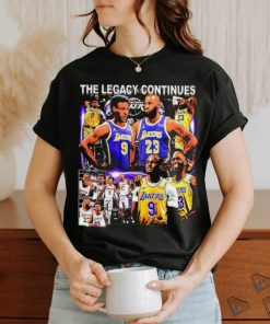 Los Angles Lakers Bronny James Lebron James the legacy continues graphic shirt