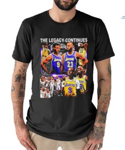 Los Angles Lakers Bronny James Lebron James the legacy continues graphic shirt