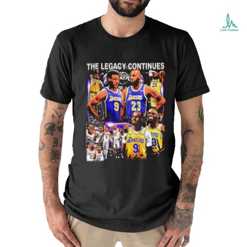 Los Angles Lakers Bronny James Lebron James the legacy continues graphic shirt