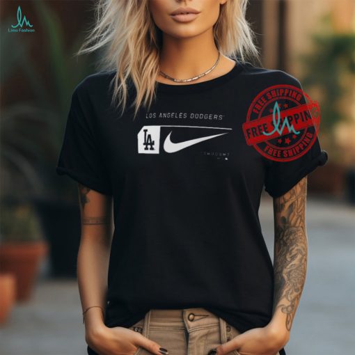 Los angeles dodgers nike fashion graphic swoosh 2024 shirt