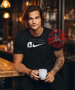 Los angeles dodgers nike fashion graphic swoosh 2024 shirt