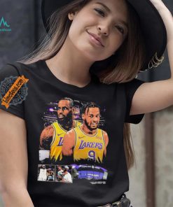 Los angeles larkers lebron james and bronny james shirt