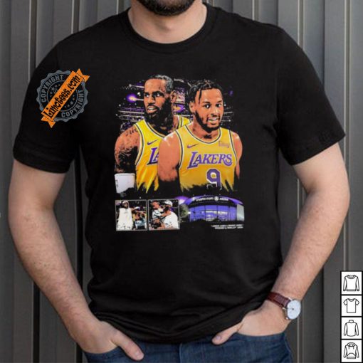 Los angeles larkers lebron james and bronny james shirt