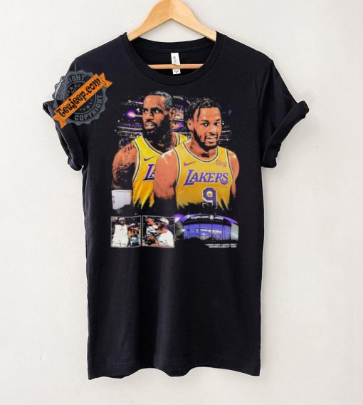 Los angeles larkers lebron james and bronny james shirt