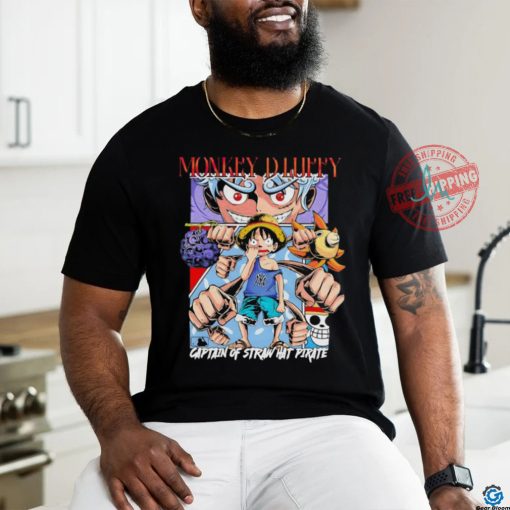 MLB Anime One Piece Funny Luffy Baseball Logo shirt