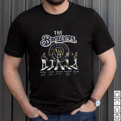 MLB Brewers Milwaukee Signatures All Team Members shirt