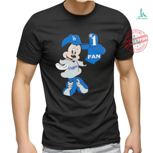 MLB Disney Mickey LA Dogger #1 Fan Baseball Logo shirt