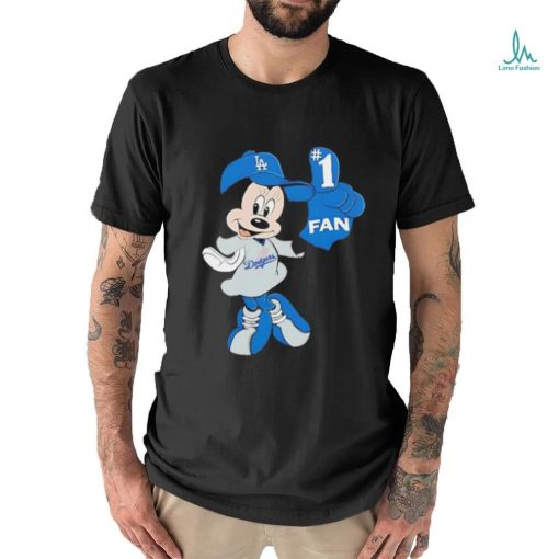MLB Disney Mickey LA Dogger #1 Fan Baseball Logo shirt