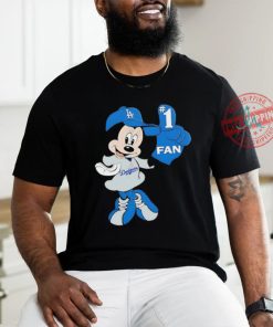 MLB Disney Mickey LA Dogger #1 Fan Baseball Logo shirt