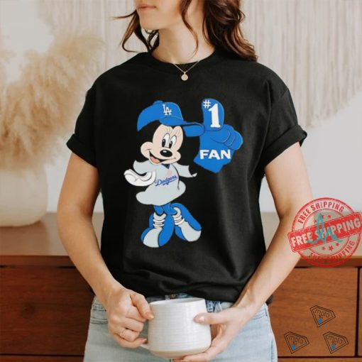 MLB Disney Mickey LA Dogger #1 Fan Baseball Logo shirt