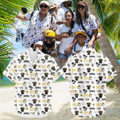 MLB San Diego Padres Summer Many Icons Hawaiian Shirt