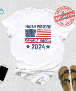 Madam President Kamala Harris 2024 US Flag T Shirt