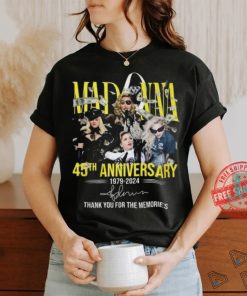 Madonna 45Th Anniversary T Shirt 1979 Äì 2024 Thank You For The Memories shirt