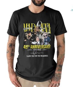 Madonna 45Th Anniversary T Shirt 1979 Äì 2024 Thank You For The Memories shirt