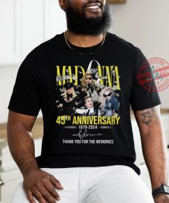 Madonna 45Th Anniversary T Shirt 1979 Äì 2024 Thank You For The Memories shirt