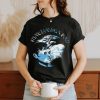 Man Animation Printed Round Neck Cotton White Tshirt