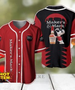 Maker’s Mark Snoopy Baseball Jersey Shirt For Snoopy Lovers Gift Ideas