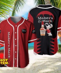 Maker’s Mark Snoopy Baseball Jersey Shirt For Snoopy Lovers Gift Ideas