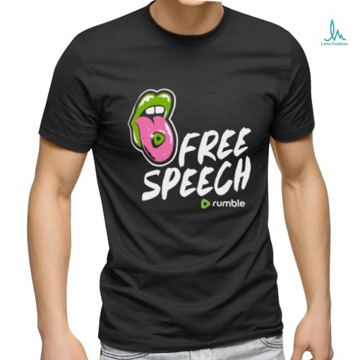 Mally Mouse Wearing Free Speech Rumble shirt