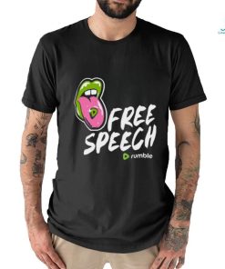 Mally Mouse Wearing Free Speech Rumble shirt