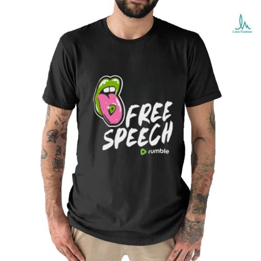 Mally Mouse Wearing Free Speech Rumble shirt