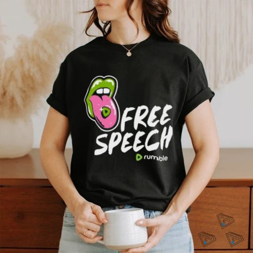 Mally Mouse Wearing Free Speech Rumble shirt