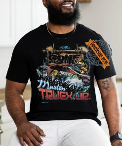 Martin truex jr joe gibbs racing team collection black gone fishin’ 2024 shirt