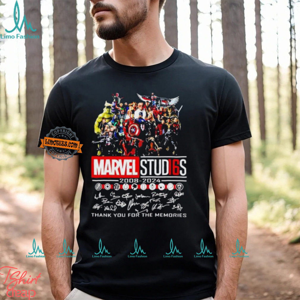 Marvel Stud16s 2008 2024 Thank You For The Memories Signature shirt Marvel Stud16s 2008 2024 Thank You For The Memories Signature shirt