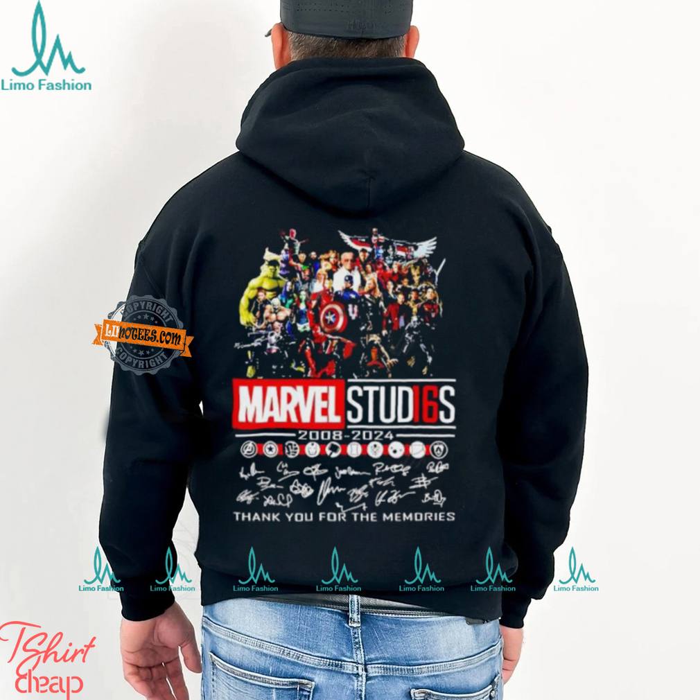 Marvel Stud16s 2008 2024 Thank You For The Memories Signature shirt Marvel Stud16s 2008 2024 Thank You For The Memories Signature shirt