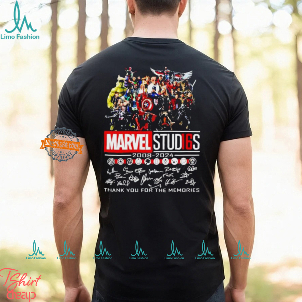 Marvel Stud16s 2008 2024 Thank You For The Memories Signature shirt Marvel Stud16s 2008 2024 Thank You For The Memories Signature shirt