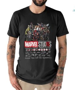 Marvel Studios All Characters 2008 2024 Thank You For The Memories T Shirt