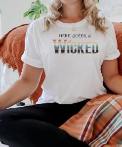 Mary Kate Morrissey Wearing Here Queer And Wicked Shirt