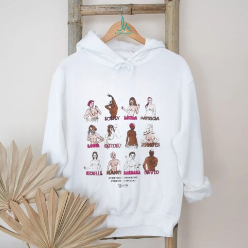 Mary Soban Linda Patricia Everyone Is Different Everyone Is Special T shirt
