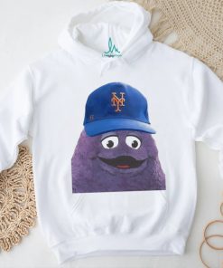 McDonald’s Grimace wearing New York Mets cap shirt