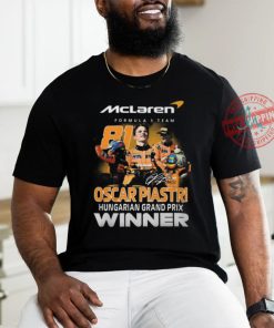 McLaren Formula 1 Team Oscar Piastri Hungarian Grand Prix Winner T Shirt