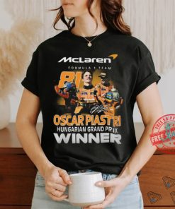 McLaren Formula 1 Team Oscar Piastri Hungarian Grand Prix Winner T Shirt