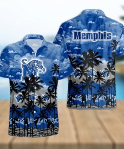 Memphis Tigers Palms Tree Hawaiian Shirt