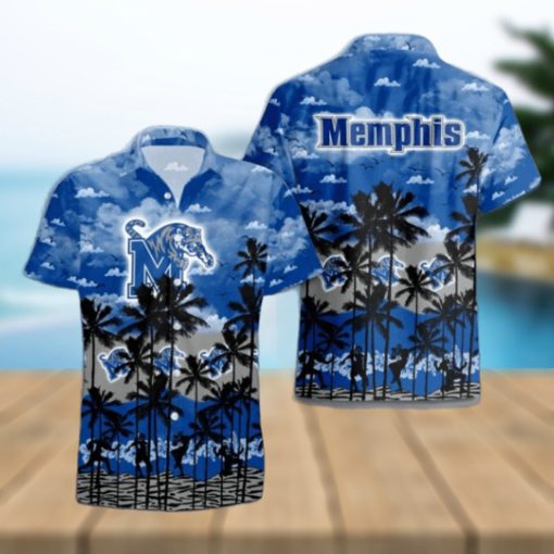 Memphis Tigers Palms Tree Hawaiian Shirt