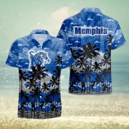 Memphis Tigers Palms Tree Hawaiian Shirt