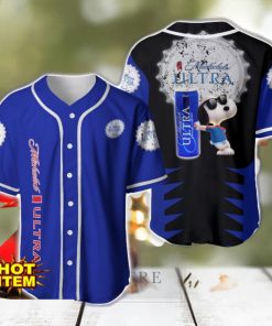 Michelob Ultra Snoopy Baseball Jersey Shirt For Snoopy Lovers Gift Ideas